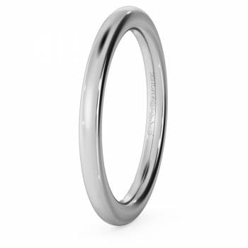 HWNE221 Traditional Court Wedding Ring - Heavy weight, 2mm width