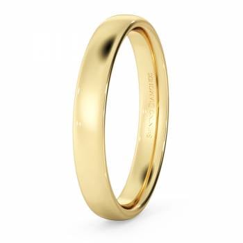 HWNE313 Traditional Court Wedding Ring - Lightweight, 3mm width