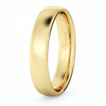 HWNE413 Traditional Court Wedding Ring - Lightweight, 4mm width