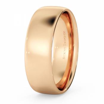 HWNE613 Traditional Court Wedding Ring - Lightweight, 6mm width