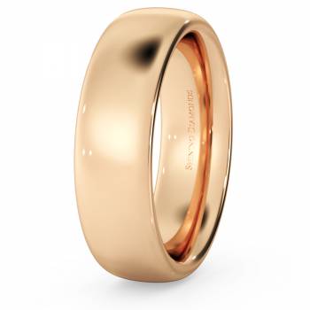 HWNE621 Traditional Court Wedding Ring - Heavy weight, 6mm width