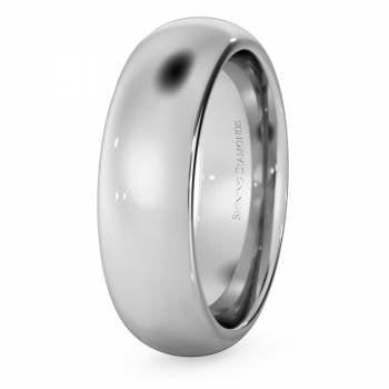 HWNP621 D Court Wedding Ring - 6mm width, 2.3mm depth