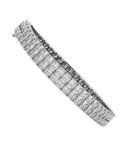 STEFFI Doubles Princess cut Tennis Bracelet