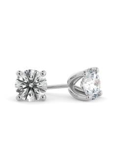 HER23 Round Stud Diamond Earrings