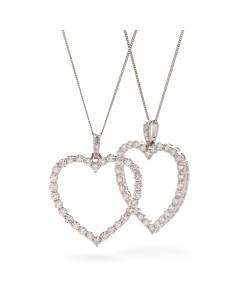 HPRDR200 Classic Round cut Heart Diamond Pendant