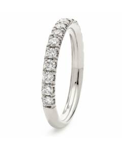 HRRHE2390 Round Cut Half Eternity Ring