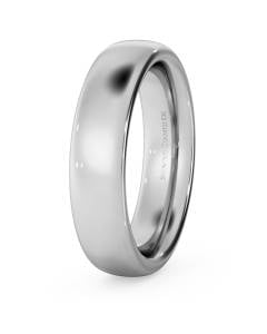 HWNE521 Traditional Court Wedding Ring - Heavy weight, 5mm width