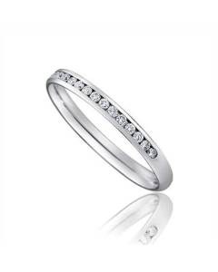 0.20ct VS/E-F Round Natural Diamond Wedding Ring