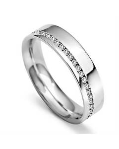 0.50ct SI/F Natural Diamond Wedding Ring
