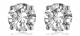 0.39ct I1/F-G Contemporary Round Diamond Designer Earrings