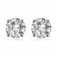 1.40ct VVS2/F Contemporary Round Lab Grown Diamond Designer Earrings