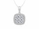 0.52CT VS/EF Round Diamond Cluster Pendant