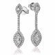 0.40ct VS/F-G Modern Round Diamond Drop  Earrings