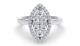 0.45CT VS/FG Round Diamond Cluster Ring