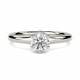 0.55CT SI1/G Round Diamond Solitaire Ring