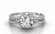 1.00ct VS2/F Round Diamond Bridal Set Ring