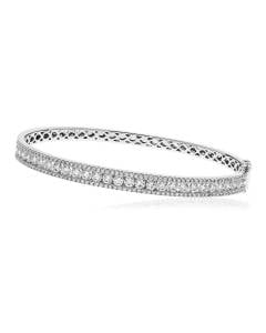 HBRDB064 Micro Pave Channel Set Diamond Bangle