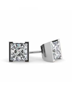 HEP31 Princess Stud Diamond Earrings