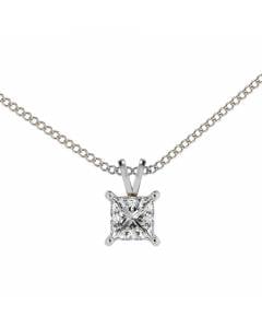 HPP49 Princess Solitaire Pendant