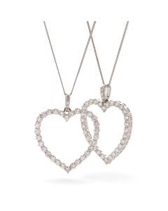 HPRDR200 Classic Round cut Heart Diamond Pendant