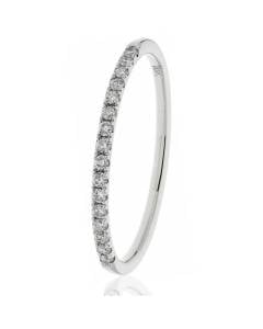 HRRHE2388 Round Cut Half Eternity Ring