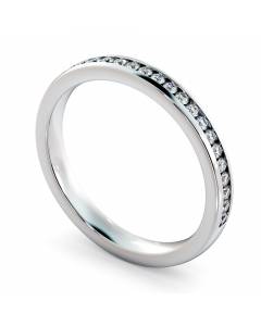 AURIGA 60% Round cut Half Eternity Ring