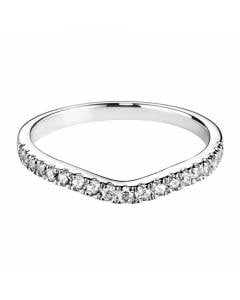 HRRWB022 Round cut Diamond Shaped Wedding Ring