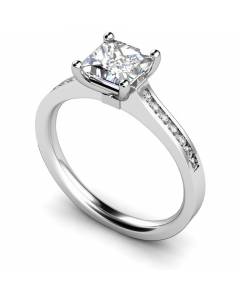 HRXSD454 Princess Shoulder Diamond Ring