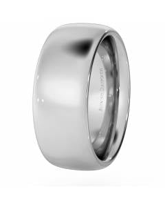 HWNE821 Traditional Court Wedding Ring - Heavy weight, 8mm width