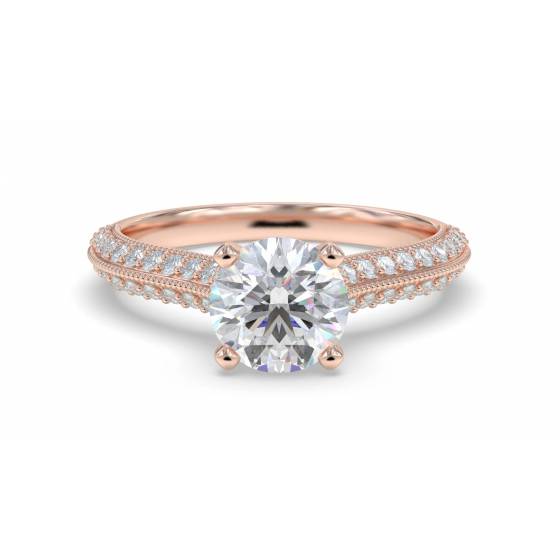 Classic Round Diamond Vintage Ring