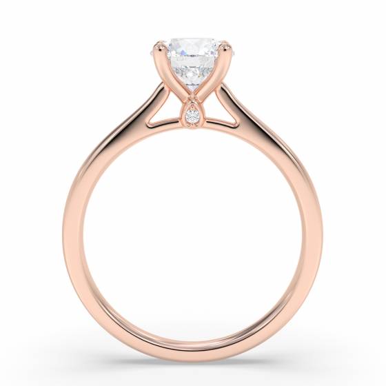 Elegant Round Diamond Engagement Ring