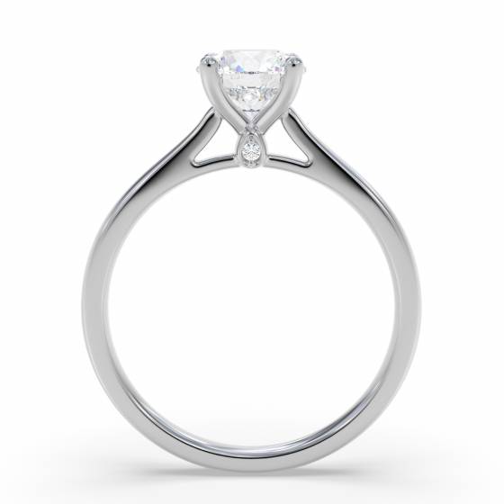 Elegant Round Diamond Engagement Ring