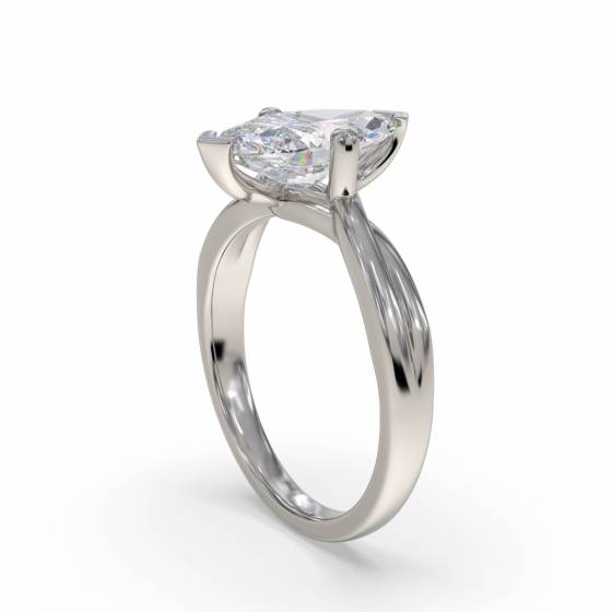 Marquise Diamond Infinity Twist Engagement Ring
