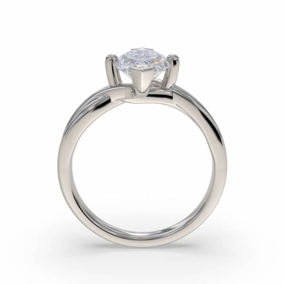 Marquise Diamond Infinity Twist Engagement Ring