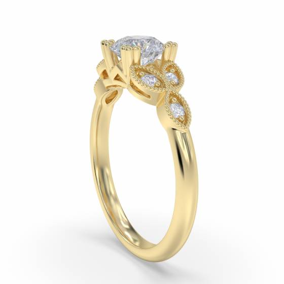 Designer Vintage Round Diamond Ring