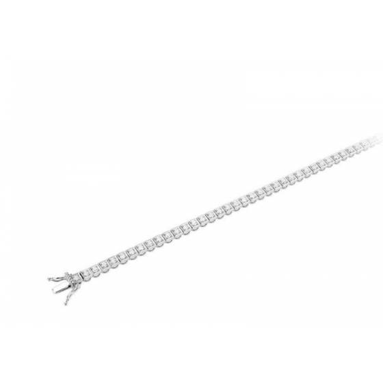 Princess Cut Bezel Set Bracelet