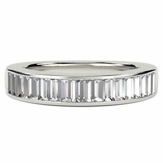 1.00ct VS/E-F Elegant Baguette Natural Diamond Eternity Ring