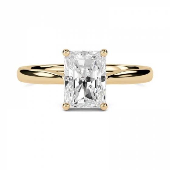 2.91ct VS1/E Radiant Cut Lab Grown Solitaire Ring