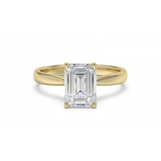 3.01ct VS2/E Radiant Cut Labgrown Solitaire Ring