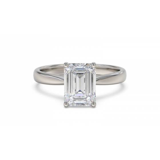 2.28ct VVS1/D Radiant Cut Labgrown Solitaire Ring