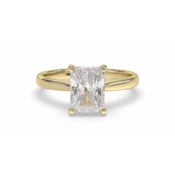 1.06ct VS1/E Radiant cut Lab Grown Diamond Solitaire Ring