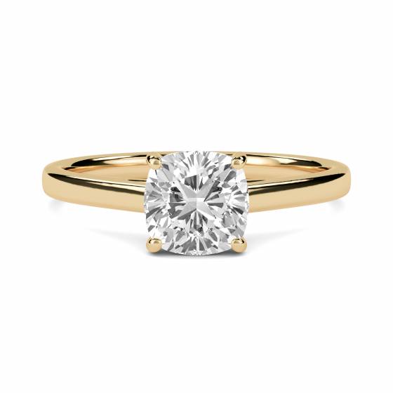 1.50ct VS1/E Cushion cut Lab Grown Diamond Solitaire Ring