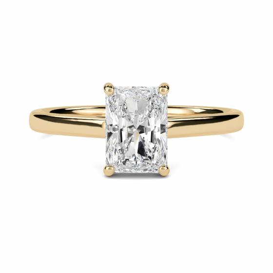 1.52ct VS2/E Radiant cut Lab Grown Diamond Solitaire Ring