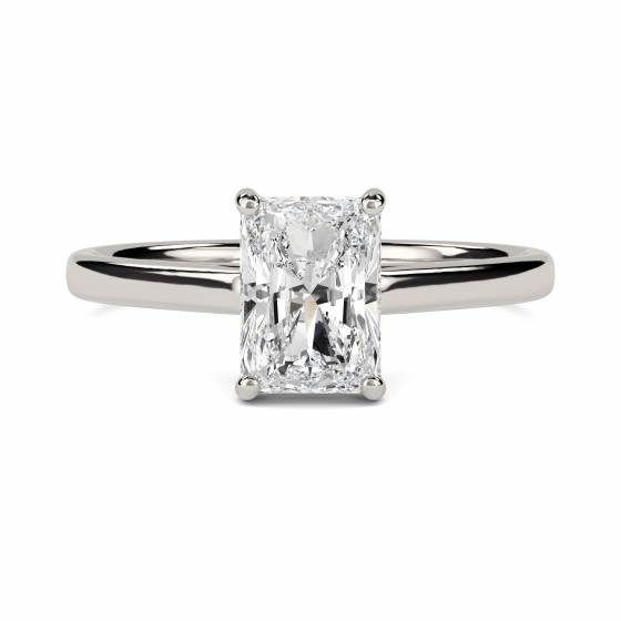 2.21ct VS1/E Radiant cut Lab Grown Diamond Solitaire Ring
