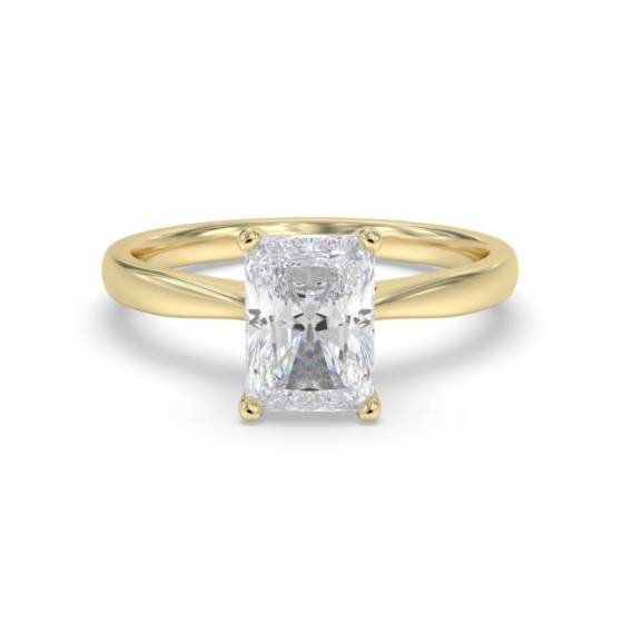 0.30ct VVS2/F Radiant Cut Labgrown Solitaire Ring