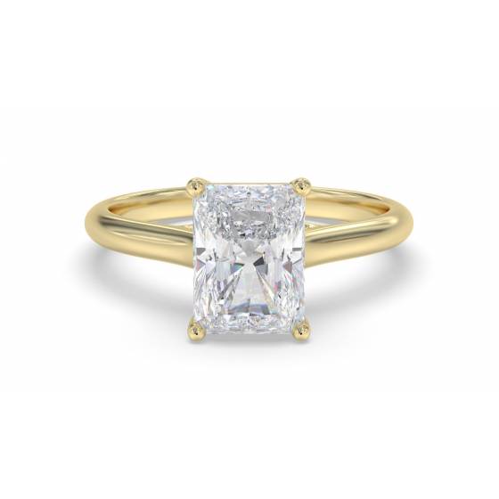 0.75ct VVS/D-E Radiant cut Lab Grown Diamond Solitaire Ring