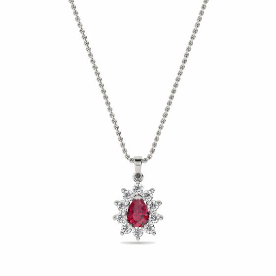 Ruby and Diamond Pendant