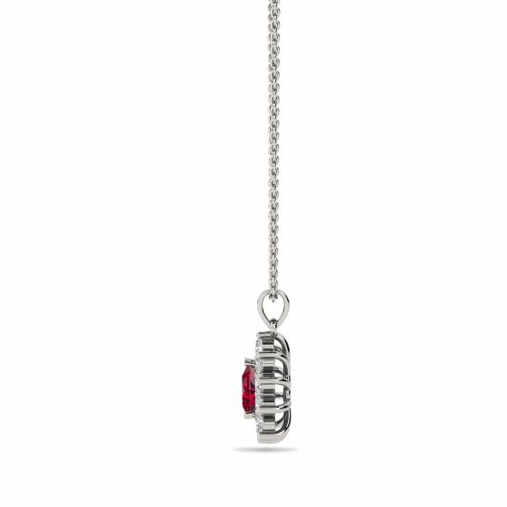 Ruby and Diamond Pendant