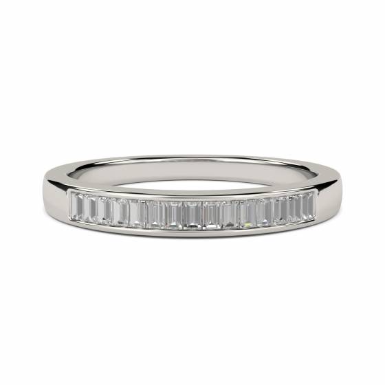 3mm Elegant Baguette Diamond Eternity Ring