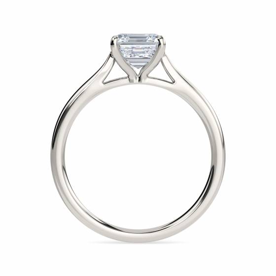 Asscher Diamond Engagement Ring